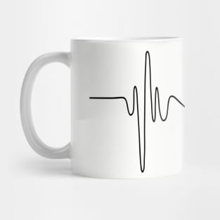 Coffee Heart Monitor T-Shirt Mug